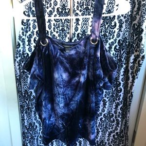 Velour Cold-Shoulder Rock & Republic Top